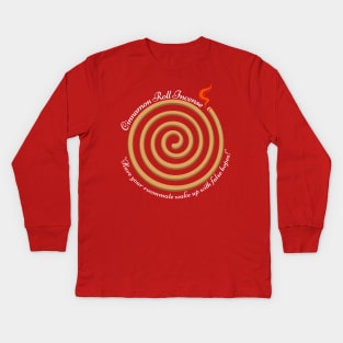 Cinnamon Roll Incense Kids Long Sleeve T-Shirt